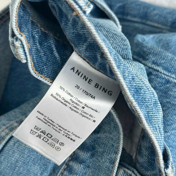 Anine Bing Roy Relaxed Straight Jeans Size US 29 - Picture 5 of 6